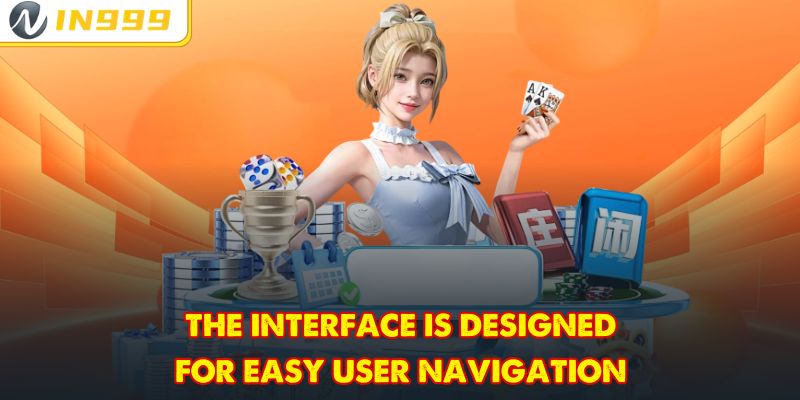 The interface is designed for easy user navigation